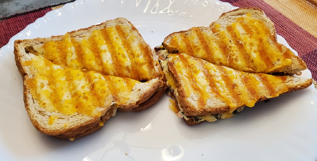 grilled cheese sandwich is ready